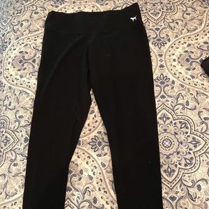 Pink Victoria’s Secret black leggings